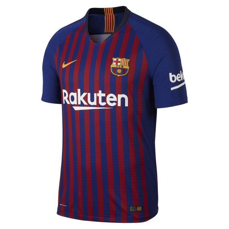 Футболка Найк игровая футбольного клуба Барселона 18-19 домашняя