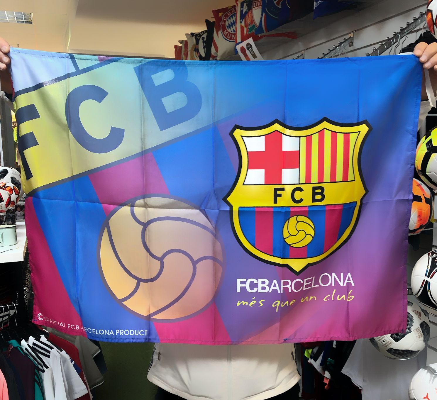 Флаг ФК Барселона купить в FOOTLINE.BY